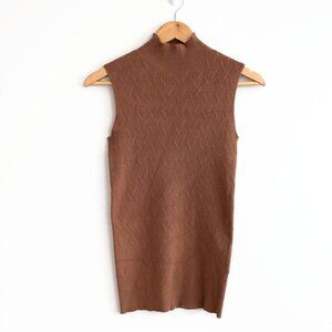 Sweater Tank - Tan/brown - Tribal - Size S